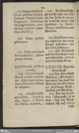 LXXVIII. De Astronomia