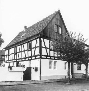 Fachwerkwohnhaus; Mühlheim, Pfarrgasse 14