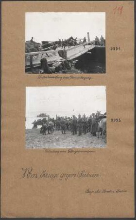Verladung einer Gebirgstrainkolonne
