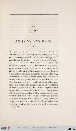 The Life of Anthony Van Dyck