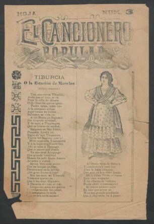 Tiburcia ó la Estación de Morelos : (Nuevo corrido.)