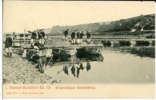1. Pionier-Bataillon No. 12 - Kriegsmäßiger Brückenschlag