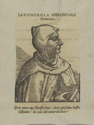 Bildnis des Hieronymvs Savonorola