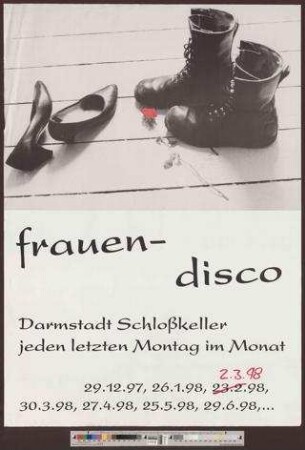 Frauendicso : jeden letzten Montag im Monat