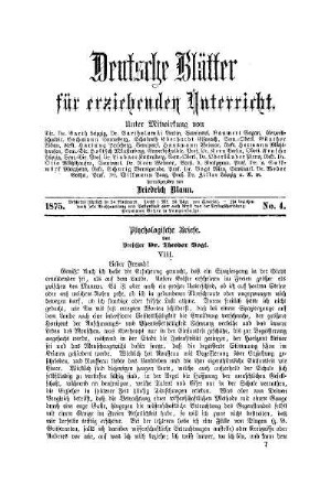 Psychologische Briefe : (Fortsetzung)
