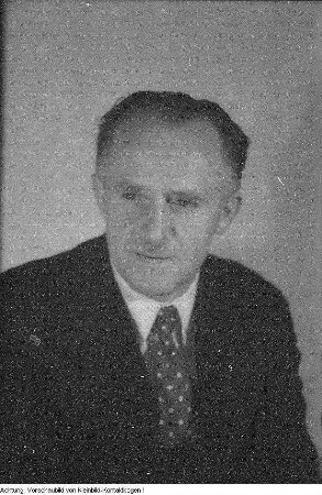 I. oder II. Landesparteitag der SPD. Unbekannter Delegierter, 1945/46.