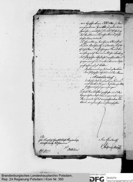 Antrag des Bankiers Alexander Itzig zu Prenzlau auf Benennung eines auf der Prenzlauer Feldmark neu zu errichtenden Vorwerks mit dem Namen Alexanderhof