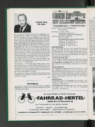 Veranstaltungen - Versammlungen