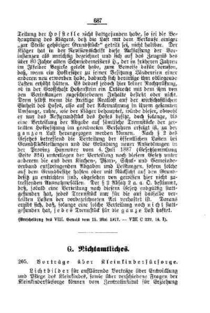Vorträge über Kleinkinderfürsorge : [G. Nichtamtliches]