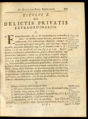 Titulus X. Delictis Privatis Extraordinariis