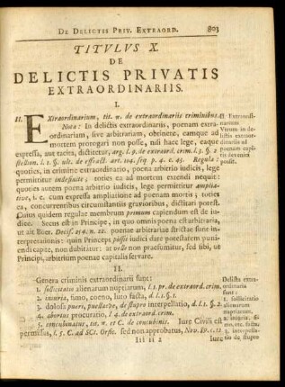 Titulus X. Delictis Privatis Extraordinariis