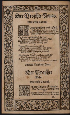 Der Prophet Micha.
