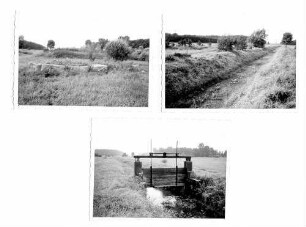 Unterführung Landgraben, begehbarer Durchlaß in km 653,127 (BW 55) Vor Baubeginn. Von der OBR Frankfurt bereitgelegte Quader für die Natursteinverkleidung.
