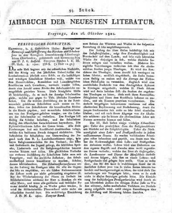 1801-10-16 : 94. Stück