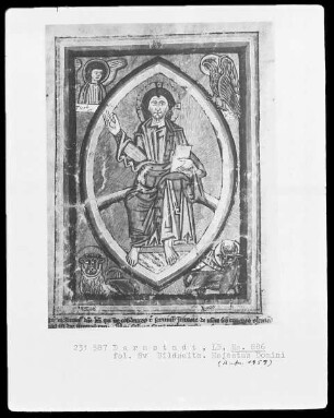 Psalterium — Majestas Domini, Folio 8verso