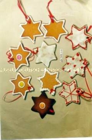 Christbaumschmuck - Lebkuchen-Sterne