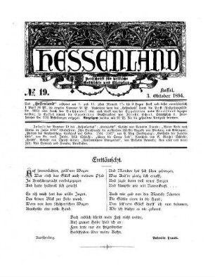 No. 19, 3. Oktober 1894