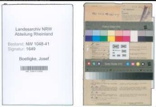 Entnazifizierung Josef Boelligke , geb. 24.01.1915 (Schlosser)