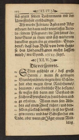 (XLVI.) Die versperrte.