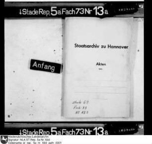 Königliche Schreiben an den Gouverneur Hans Christoph Graf von Königsmarck und dessen Antworten
