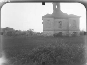 Saßleben-Reuden (Calau-Saßleben). Gutskapelle (1729, Veränderung 1861). Ansicht von Westen