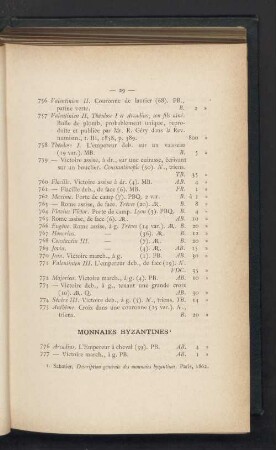 Monnaies byzantines
