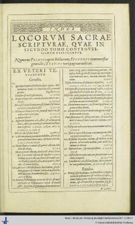 Index Locorum Sacrae.