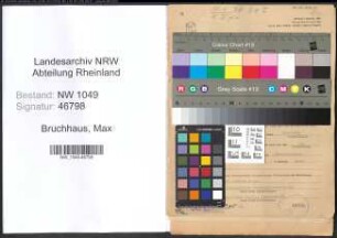 Entnazifizierung Max Bruchhaus , geb. 27.12.1909 (Buchhalter)