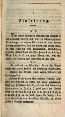 Verhandlungen des Historischen Vereins für den Regenkreis. 1, 1. 1831