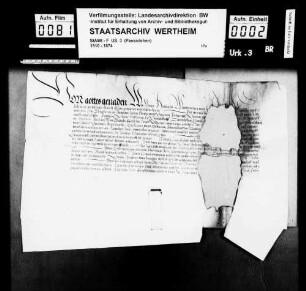 Herzog Ulrich von Württemberg belehnt den Grafen Friedrich zu Löwenstein mit der Grafschaft Löwenstein.