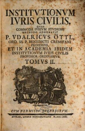 Institvtionvm Ivris Civilis ... Tomvs ..., Tomvs II.