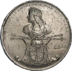 König Jakob II. - auf die Hinrichtung der Aufständischen James Edward Scott, Duke of Monmouth und Archibald Campbell, 9. Earl of Argyle