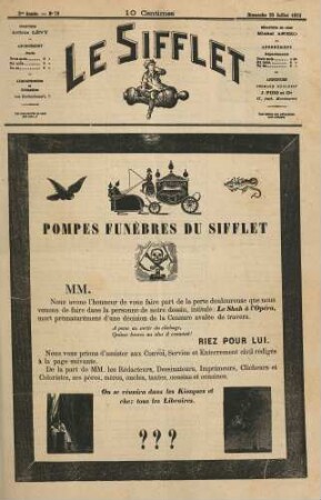 Pompes funèbres du Sifflet