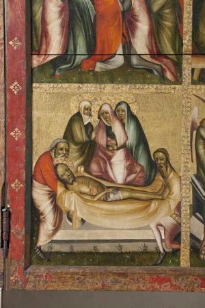 Hochaltar — Szenen aus der Legende um Jesus Christus — Grablegung Christi