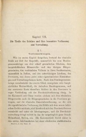 Die Verfassung und Verwaltung des römischen Staates, 2