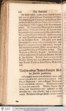 Nothwendige Anmerckungen über die Zwölffte Handlung.