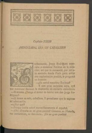 Capítulo XXXIII - ¡Mendizábal era un caballero!