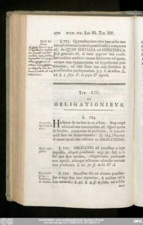 Tit. XIV. De Obligationibus.