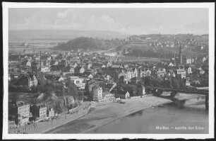 Meißen. Blick auf Meißen Rechts