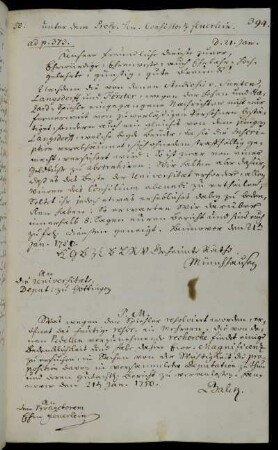 Verhängung des Consilium Abeundi für die Studierenden von Sunten, die Brüder Langsdorff und Förster.