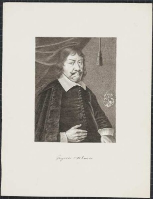 Icones Professorum Marpurgensium — Bildnis des Bildnis des Gregorius Tülsner (1600-1672)