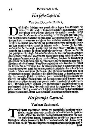 Het seste Capittel. Van den Doop der Russen