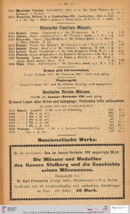 Deutsche Reichs-Münzen (Nr. 2863 - 2870)