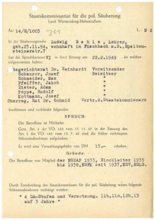 Bahle, Ludwig