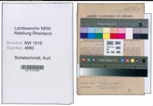 Entnazifizierung Kurt Sichelschmidt , geb. 23.05.1912 (Ingenieur)