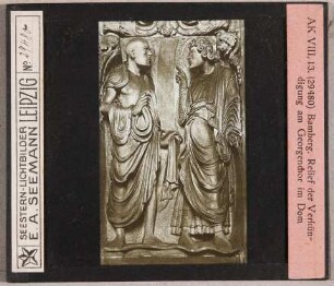 Bamberg: Dom, Georgenchor, Propheten (Seestern-Nr. 29480, Reihe AK VIII, 13) falsch beschriftet.