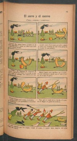 El zorro y el cuervo - (Fábula corregida y aumentada) [Cómic]