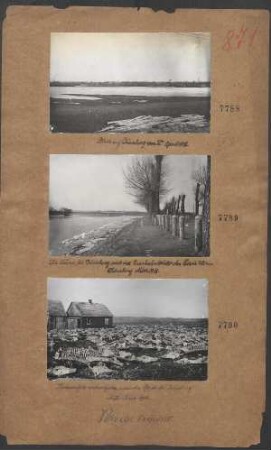 Die Düna bei Dünaburg mit der Eisenbahnbrücke der Linie Wilna-Dünaburg