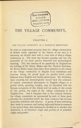 The Village Community
