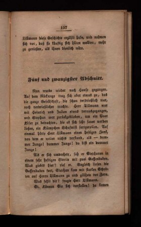 Fünf und zwanzigster Abschnitt.
